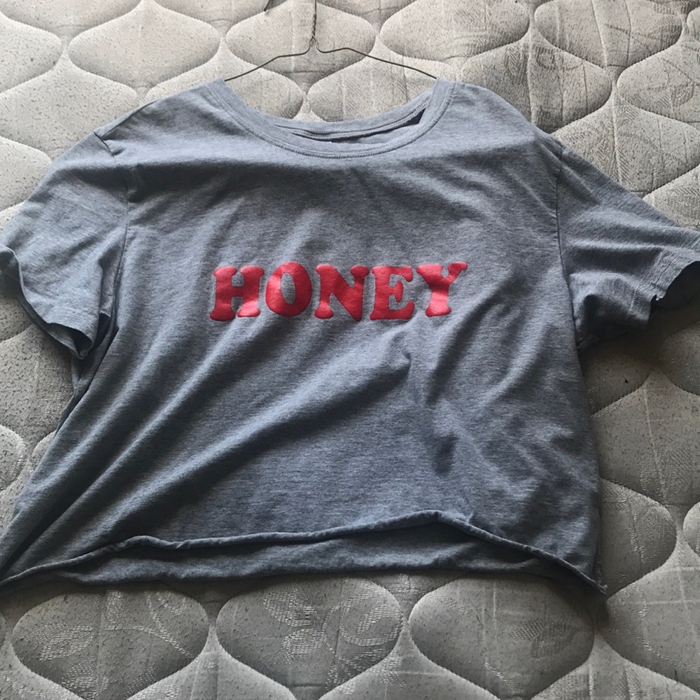 shirt with honey on it crop top